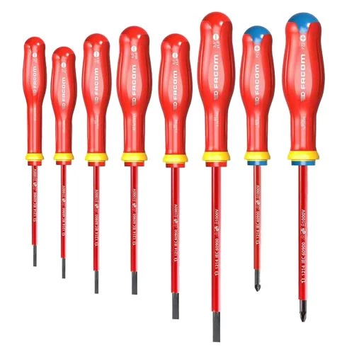 Jeu de 8 tournevis Protwist® isolés 1000 V Facom ATD.J8VE 3 Jeu de 8 tournevis Protwist® isolés 1000 V Facom ATD.J8VE