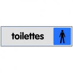 Plaque toilettes hommes Novap en plexi couleur - 4036489