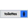 Plaque toilettes femmes Novap en plexi couleur - 4036496 -Pas Cher Materiel de chantier Magasin AFD 141956