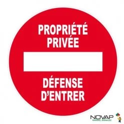 Disque défense de stationner sortie de véhicules Novap 300 mm - 4061368