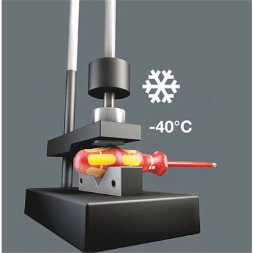 Tournevis Wera 160 i isolé 1000 V pour vis à fente 4 Tournevis Wera 160 i isolé 1000 V pour vis à fente – Image 2