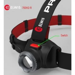 Lampe frontale Elwis 700H2-R -Pas Cher Materiel de chantier Magasin AFD 41178