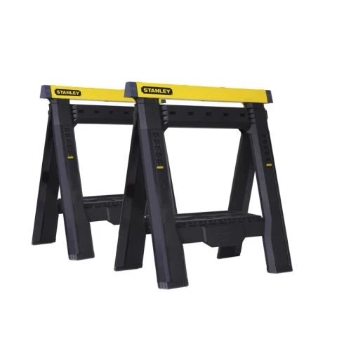 Lot de 2 pièces de tréteaux pliables Stanley télescopiques - STST1-70559 3 Lot de 2 pièces de tréteaux pliables Stanley télescopiques - STST1-70559